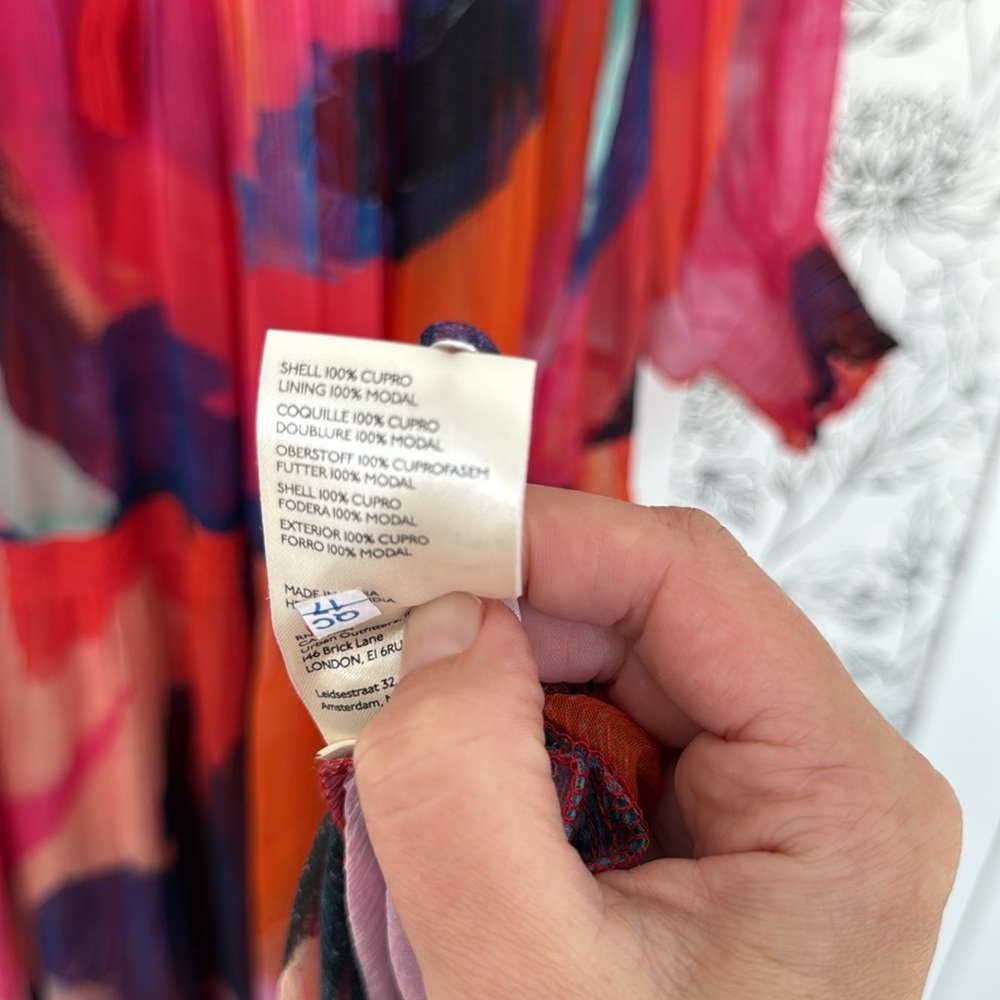 Anthropologie Marais chiffon watercolor tiered maxi dress - Picture 8 of 11